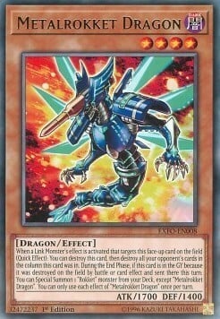 Metalrokket Dragon Card Front