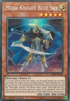 Mekk-Knight Blue Sky Card Front