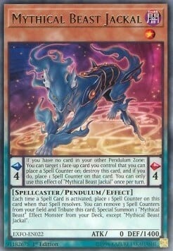 Mythical Beast Jackal Card Front