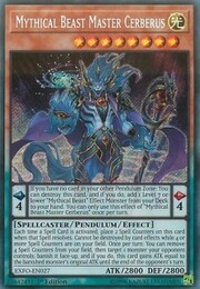 Mythical Beast Master Cerberus · Secret Rare 027sec