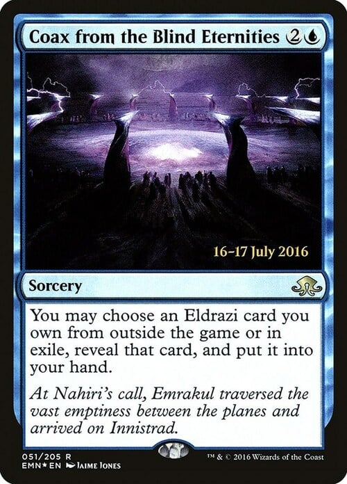 Coax from the Blind Eternities Card Front
