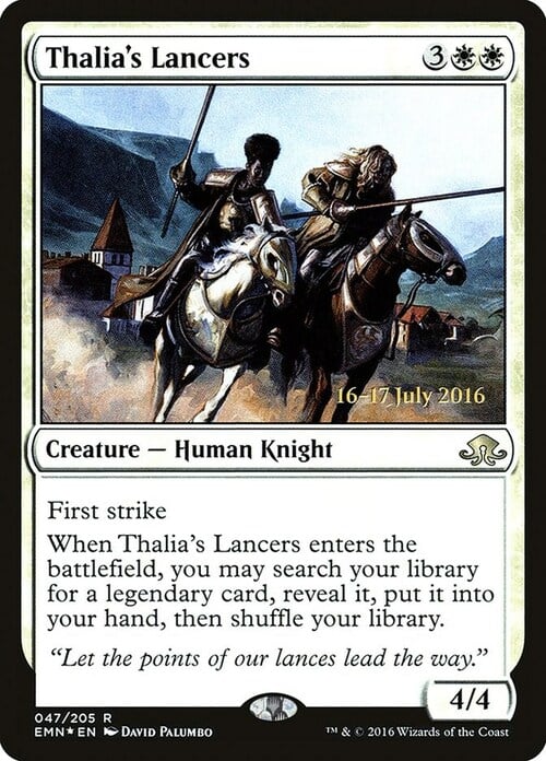 Thalia's Lancers Card Front
