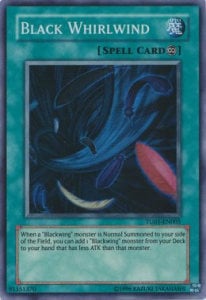 Black Whirlwind Card Front