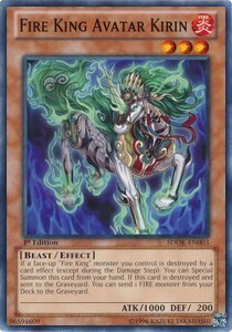 Re del Fuoco Avatar Kirin Card Front