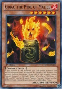 Goka, the Pyre of Malice Card Front