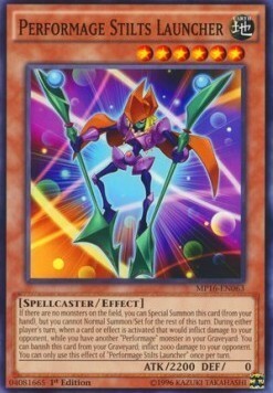 Performage Stilts Launcher Card Front