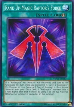 Rank-Up-Magic Raptor's Force Card Front