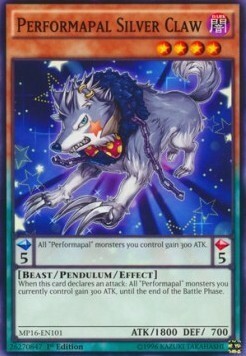 Performapal Silver Claw Card Front