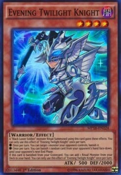 Cavaliere del Crepuscolo della Sera Card Front