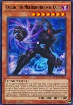 Radian, the Multidimensional Kaiju Card Front