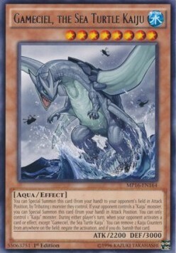 Gameciel, the Sea Turtle Kaiju Card Front