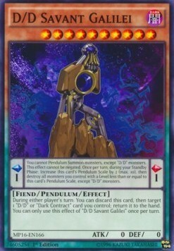 D/D Savant Galilei Card Front