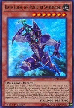 Buster Blader, the Destruction Swordmaster Card Front