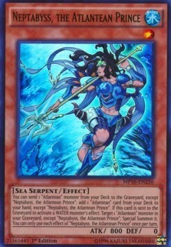 Neptabyss, the Atlantean Prince Card Front