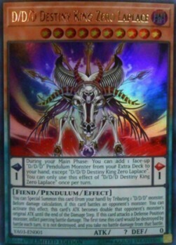D/D/D Destiny King Zero Laplace Card Front
