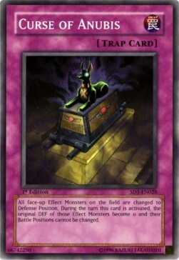 Curse of Anubis Card Front