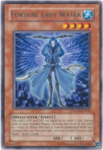 Fortune Lady Water Card Front