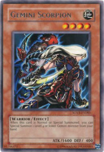 Scorpione Gemello Card Front