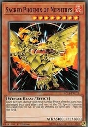 Sacred Phoenix of Nephthys · Super Rare 013