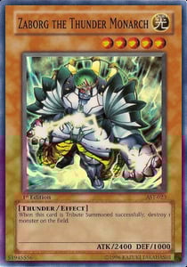 Zaborg the Thunder Monarch Card Front