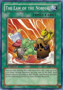 The Law of the Normal Card Front