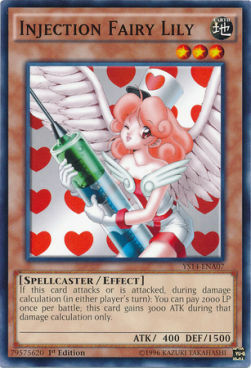 Injection Fairy Lily Card Front