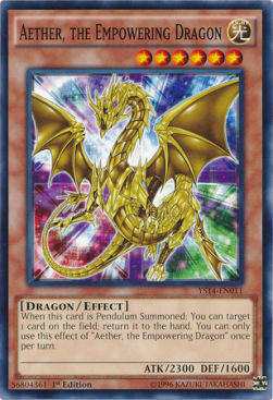 Aether, il Drago Potenziatore Card Front
