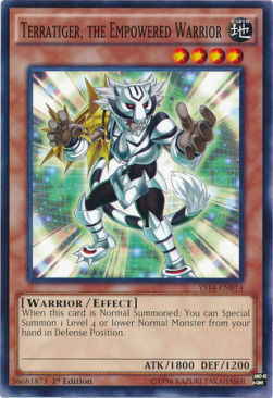 Terratiger, the Empowered Warrior Card Front