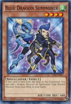 Evocatore Drago Blu Card Front
