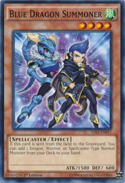 Blue Dragon Summoner Card Front