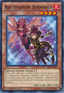 Red Sparrow Summoner Card Front