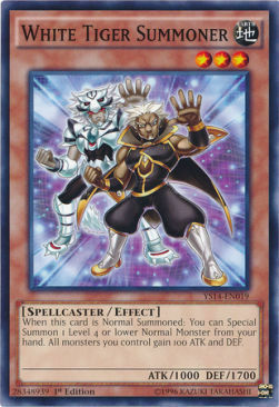 White Tiger Summoner Card Front
