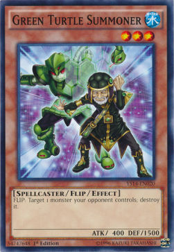 Evocatore Tartaruga Verde Card Front