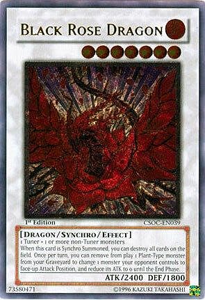 Black Rose Dragon Card Front