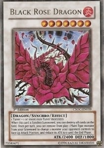Black Rose Dragon Card Front