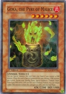 Goka, the Pyre of Malice Card Front