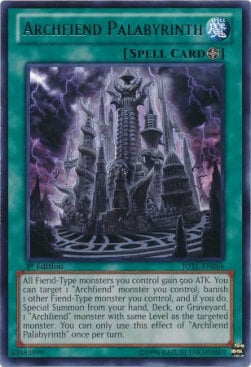 Archfiend Palabyrinth Card Front