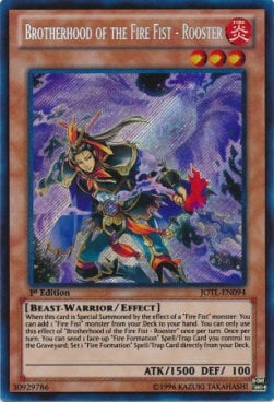 Brotherhood of the Fire Fist - Rooster Card Front