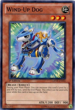 Wind-Up Dog Card Front
