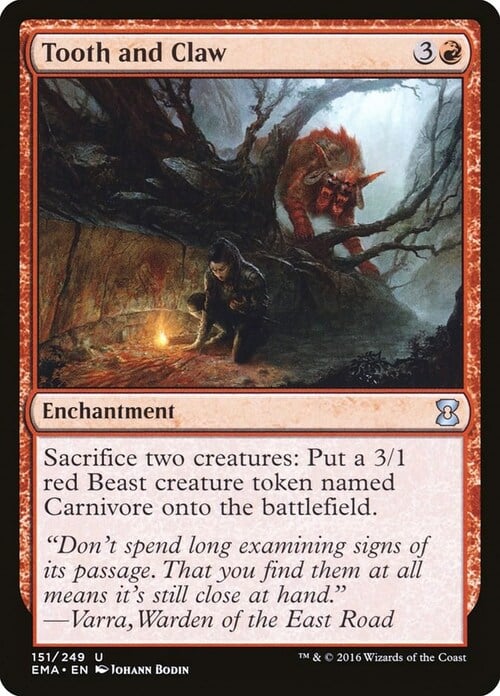 Tooth and Claw Card Front