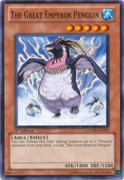 The Great Emperor Penguin Card Front