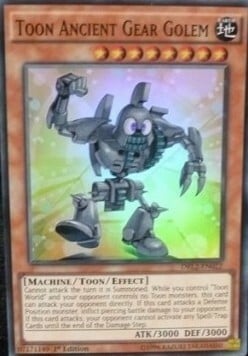 Toon Ancient Gear Golem Card Front