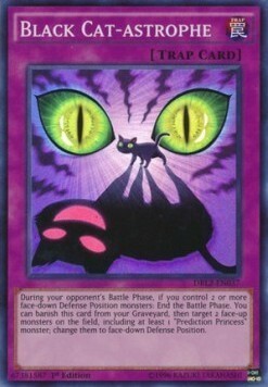 Catastrofe del Gatto Nero Card Front