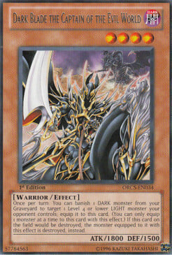 Dark Blade the Captain of the Evil World Card Front
