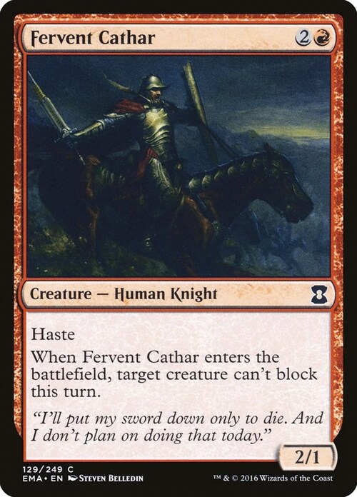 Fervent Cathar Card Front