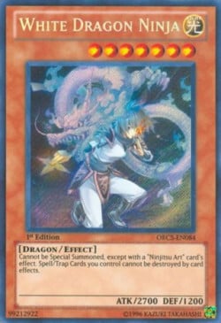 White Dragon Ninja Card Front