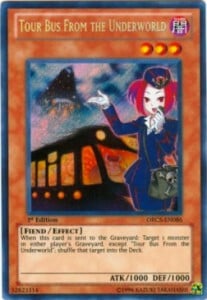 Tour Bus From the Underworld Card Front