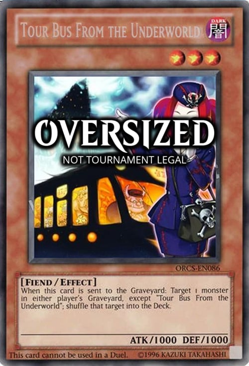 Tour Bus From the Underworld Card Front