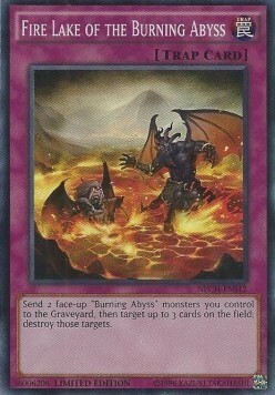 Fire Lake of the Burning Aby Card Front