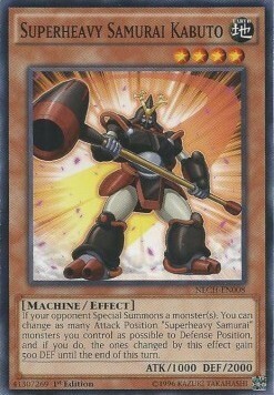 Superheavy Samurai Kabuto Card Front